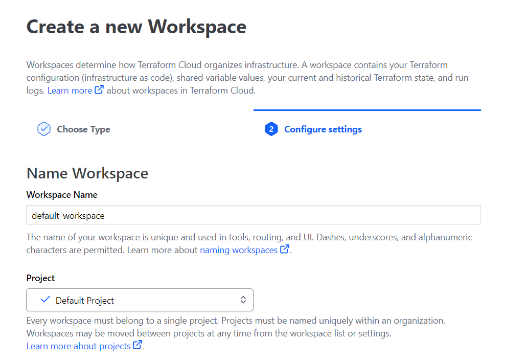 PoC workspace Cloud