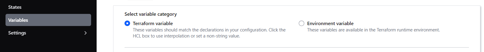 TF CLOUD Env Var vs TF Vars